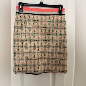 Milly of New York Multicolor Geometric Pencil Skirt